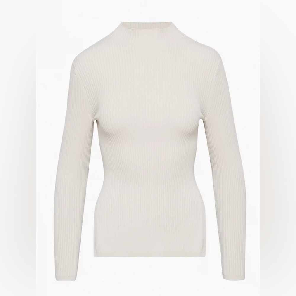 Aritzia Babaton Sculpt Knit Tie-Back Longsleeve - Picture 3 of 10